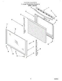06 - Door, Lit / Optional parts for Whirlpool Range SF302BSEW0 from AppliancePartsPros.com
