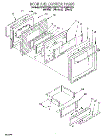 07 - Door And Drawer parts for Whirlpool Range SF387PEYW4 from AppliancePartsPros.com