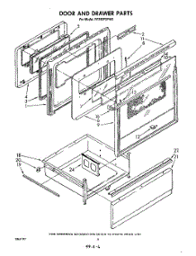 04 - Door And Drawer parts for Whirlpool Range RF390PXPW0 from AppliancePartsPros.com