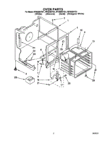 04 - Oven parts for Whirlpool Range RF302BXYG1 from AppliancePartsPros.com