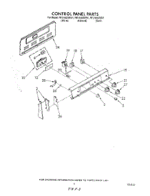 03 - Control Panel parts for Whirlpool Range RF3165XWW1 from AppliancePartsPros.com