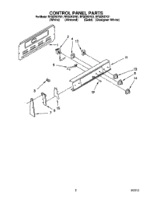 02 - Control Panel parts for Whirlpool Range RF302BXYQ1 from AppliancePartsPros.com