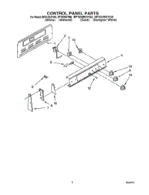 03 - Control Panel parts for Whirlpool Range RF302BXYN0 from AppliancePartsPros.com