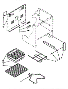 Unit parts for Whirlpool Range RF302BXDQO from AppliancePartsPros.com