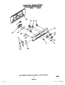 03 - Control Panel parts for Whirlpool Range RF3165XWN0 from AppliancePartsPros.com