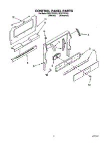 02 - Control Panel parts for Whirlpool Range SF317PEYW1 from AppliancePartsPros.com