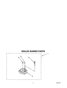 04 - Sealed Burner parts for Whirlpool Range SF317PEYW1 from AppliancePartsPros.com