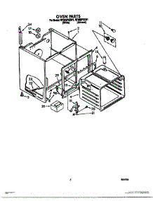 04 - Oven parts for Whirlpool Range RF365PXXW1 from AppliancePartsPros.com