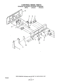 03 - Control Panel parts for Whirlpool Range RF365BXWM1 from AppliancePartsPros.com
