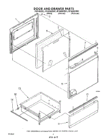 05 - Door And Drawer parts for Whirlpool Range RF365BXWM1 from AppliancePartsPros.com