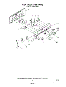 03 - Control Panel parts for Whirlpool Range RF3165XPW0 from AppliancePartsPros.com