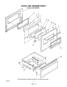 04 - Door And Drawer parts for Whirlpool Range RF3165XPW0 from AppliancePartsPros.com