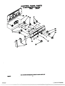 03 - Control Panel parts for Whirlpool Range RF365PXXN2 from AppliancePartsPros.com