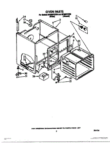 04 - Oven parts for Whirlpool Range RF365PXXW0 from AppliancePartsPros.com