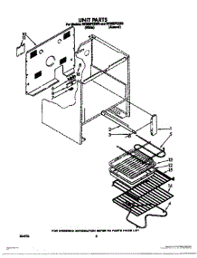 06 - Unit parts for Whirlpool Range RF365PXXW0 from AppliancePartsPros.com