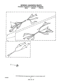 07 - Wiring Harness , Literature And Optional parts for Whirlpool Range RF365BXWN1 from AppliancePartsPros.com