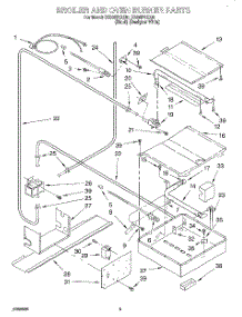 03 - Broiler And Oven Burner parts for Whirlpool Range SS385PEEB0 from AppliancePartsPros.com