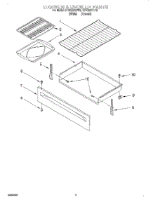 04 - Drawer And Broiler parts for Whirlpool Range RF302BXEN0 from AppliancePartsPros.com