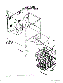 06 - Unit, Lit / Optional parts for Whirlpool Range RF395PXXN1 from AppliancePartsPros.com
