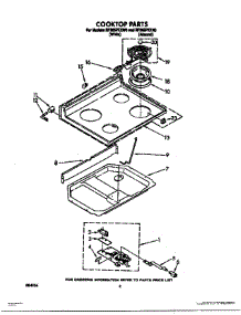 02 - Cooktop parts for Whirlpool Range RF365PXXN0 from AppliancePartsPros.com