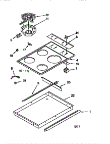 Cooktop parts for Whirlpool Range RS676PXEQ0 from AppliancePartsPros.com