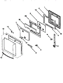 Oven Door parts for Whirlpool Range RS676PXEQ0 from AppliancePartsPros.com
