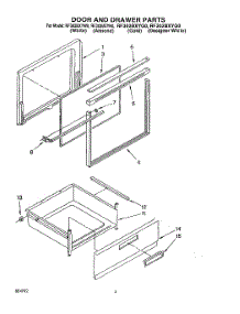 04 - Door And Drawer parts for Whirlpool Range RF302BXYG0 from AppliancePartsPros.com