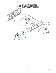 03 - Control Panel, Literature parts for Whirlpool Range RF302BXXN0 from AppliancePartsPros.com