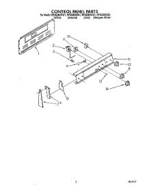 03 - Control Panel, Literature parts for Whirlpool Range RF302BXXW1 from AppliancePartsPros.com
