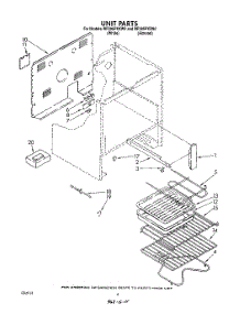 05 - Unit parts for Whirlpool Range RF395PXXW0 from AppliancePartsPros.com
