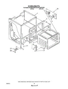 06 - Oven parts for Whirlpool Range RF395PXXW0 from AppliancePartsPros.com