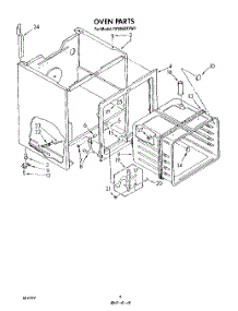 05 - Oven parts for Whirlpool Range RF306BXVW0 from AppliancePartsPros.com
