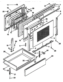 Door And Drawer parts for Whirlpool Range GGP84800 from AppliancePartsPros.com