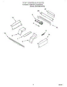 06 - Top Venting, Lit / Optional parts for Whirlpool Range RS696PXEQ2 from AppliancePartsPros.com