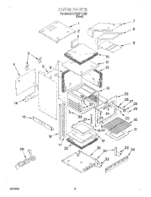 03 - Oven parts for Whirlpool Oven SB100PEDB5 from AppliancePartsPros.com