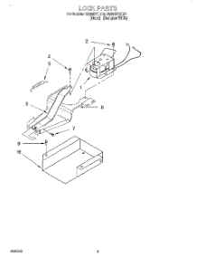 06 - Lock, Literature parts for Whirlpool Range SS385PEEB3 from AppliancePartsPros.com