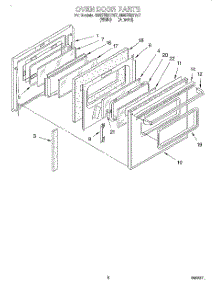 05 - Oven Door, Literature parts for Whirlpool Range RS6755XYN7 from AppliancePartsPros.com