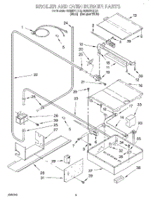 03 - Broiler And Oven Burner parts for Whirlpool Range SS385PEEQ3 from AppliancePartsPros.com