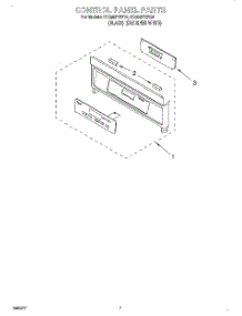 05 - Control Panel parts for Whirlpool Range RS696PXEB2 from AppliancePartsPros.com