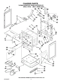 03 - Chassis Parts parts for Whirlpool Range WFE381LVS1 from AppliancePartsPros.com
