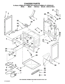 03 - Chassis Parts parts for Whirlpool Range WFE361LVS1 from AppliancePartsPros.com