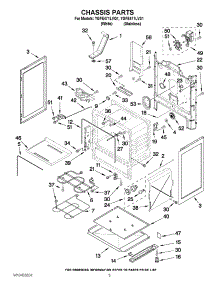03 - Chassis Parts parts for Whirlpool Range YGFE471LVQ1 from AppliancePartsPros.com