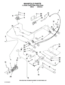 03 - Manifold Parts parts for Whirlpool Range GW397LXUS06 from AppliancePartsPros.com