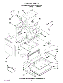 02 - Chassis Parts parts for Whirlpool Range GW397LXUB06 from AppliancePartsPros.com