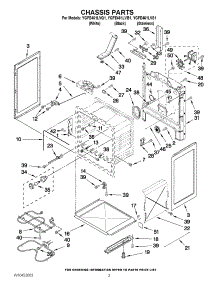 03 - Chassis Parts parts for Whirlpool Range YGFE461LVB1 from AppliancePartsPros.com