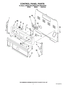 02 - Control Panel Parts parts for Whirlpool Range WFE324LWB1 from AppliancePartsPros.com