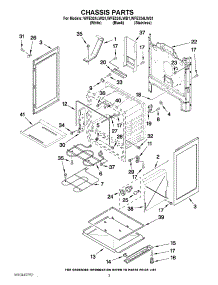 03 - Chassis Parts parts for Whirlpool Range WFE324LWS1 from AppliancePartsPros.com
