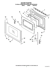 05 - Door Parts parts for Whirlpool Range WFE324LWS1 from AppliancePartsPros.com