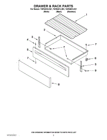 04 - Drawer & Rack Parts parts for Whirlpool Range YGFE461LVQ1 from AppliancePartsPros.com
