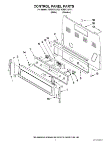 02 - Control Panel Parts parts for Whirlpool Range YGFE471LVS1 from AppliancePartsPros.com
